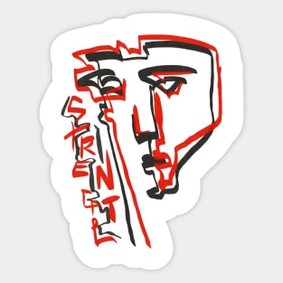 Abstract portrait Sticker